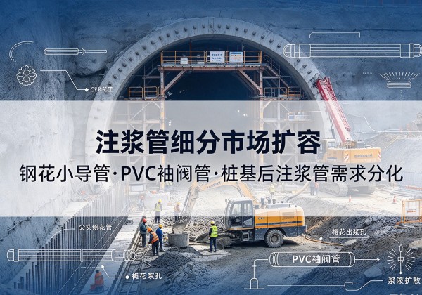 通山注浆管细分市场扩容，隧道钢花小导管、PVC 袖阀管、桩基后注浆管需求分化